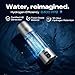 PUREPEBRIX Hydrogen Water Bottle Generator - Up to 6400 PPB, 12-Hour Hydrogen Retention, H2 Certified SPE/PEM Tech, Portable, Recovery & Thoughtful Wellness Gift (Sliver)