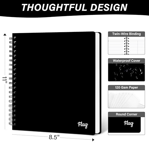 Daily Planner Undated, 8.5\" X 11\" To Do List Notebooks for Work Organization With Hourly Schedule, Action Items and Follow-up, Work Business Undated Planner For Office Productivity 200 Pages & 120 Gsm - Thumbnail 4