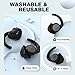 Hengiee Ear Plugs for Sleeping - NRR33dB Noise Cancelling Earplugs for Sleep, Snoring Blocking, Travel, 2 Pairs Reusable Washable Soft Silicone Ear Plugs for Side Sleeper, Black