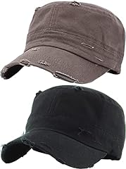 2 Pack: Distressed Black & Charcoal