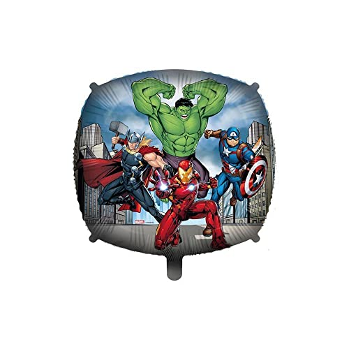 Palloncino quadrato con personaggi Avengers 18-46cm. 1pz