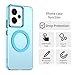 Pzwoxukhov Compatible with Realme 14 5G Case Cover,Compatible with Magsafe,Shockproof Magnetic Phone Case，Compatible with Realme 14 5G Case Blue