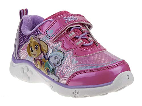 Josmo Girls Casual Sneaker, Purple Pink, 8 Toddler