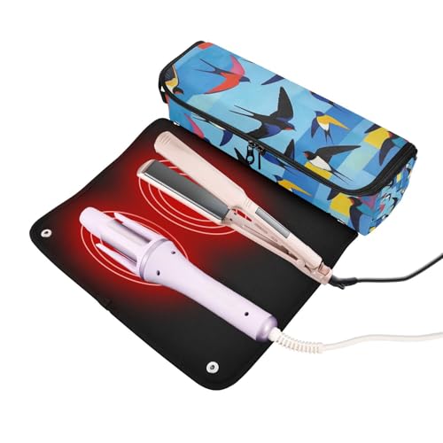 Bolsa de viaje para plancha de pelo resistente al calor miniatura 2