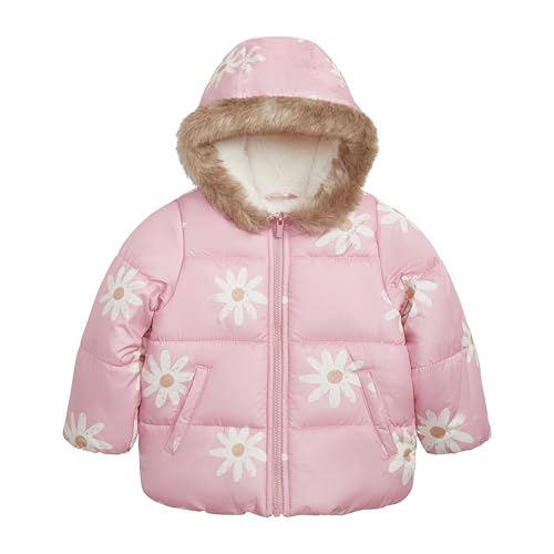 Carter's Girls 2-piece Snowsuit Cozy Hooded Puffer Jacket and Ski Bib Set2