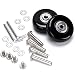 Produktbild Ersatz Rollen für Koffer Gummi Rollen Rder Ersatz Wheels Rad für Trolley Samsonite Hartschalenkoffer Rollen mit kugellager Ersatzteile Reparatur Set