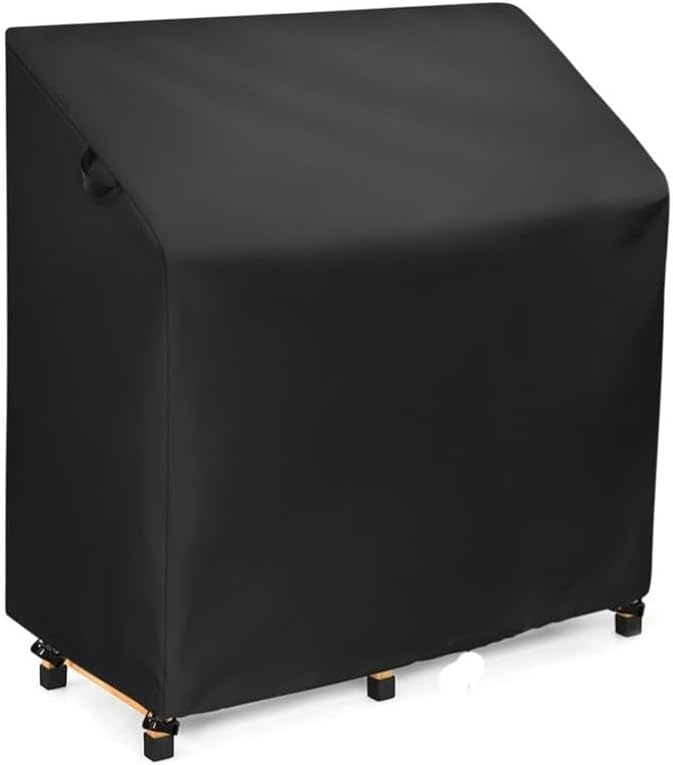 Protective Cover for Outdoor Potting Bench Table with Adjustable Drawstrings, Wind Locks and Oxford Material (black)
