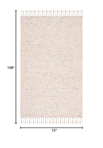 Tapete artesanal SAFAVIEH Natura 6' x 9' multicolor miniatura 2