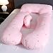 47-B. Cuscino da Donna Incinta, Cuscino A Forma di U, Cuscino per Dormire A Vita, Cuscino in Gravidanza Lastenziale Cuscino Sdraiato, Cuscino per Donne Incinte Multifunzione (Color : D)