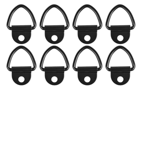 YOTINO Cargo Tie-Down Anchors for Truck, Trailer, Warehouse, Boat, 8 Pack of Heavy Duty Steel V Ring Bolts