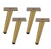 Produktbild LM-1 MöBelfüßE, Gerade Kegel-SofafüßE, Goldene SchrankfüßE, Hardware Tv-StandfüßE, SchräGe Kegelkaffee-TischfüßE, Rutschfeste FüßE (15 / 20cm)