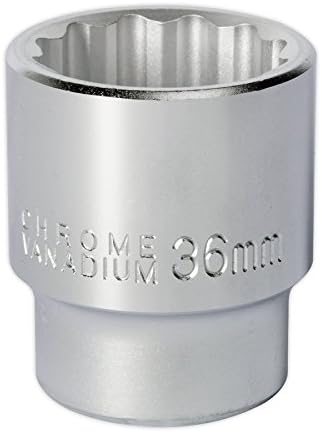 Sealey S34/36 Walldrive Socket 36Mm 3/4Sq Drive, Silver