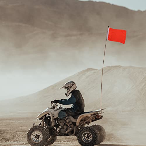 Syii Orange Boat Flag 12X18 Inch Outdoor, Heavy Duty Solid Color Nylon Utv Atv Attention Safety Flags With 2 Brass Grommets For Boating Car Bike Yacht Construction #TOP5