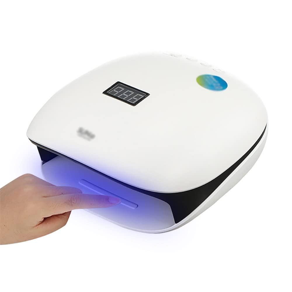 FAXIOAWA Lampada UV per Unghie a LED, essiccatore UV per Unghie da 48 W per Gel per Manicure Shellac con 4 Timer, Display LCD, sensore e Asciugatura a Doppia velocità