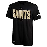 New Era NFL Men's SAINTS GRIDS SS CTTN DRI-TEK TEE Size MXXL