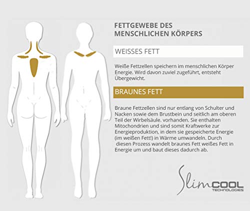 Slimcool PowerScarf Unisex - kühlendes Halstuch - braunes Fett aktivieren mit Kühlung - Kältetherapie - Kryolipolyse Hals - Made in Germany