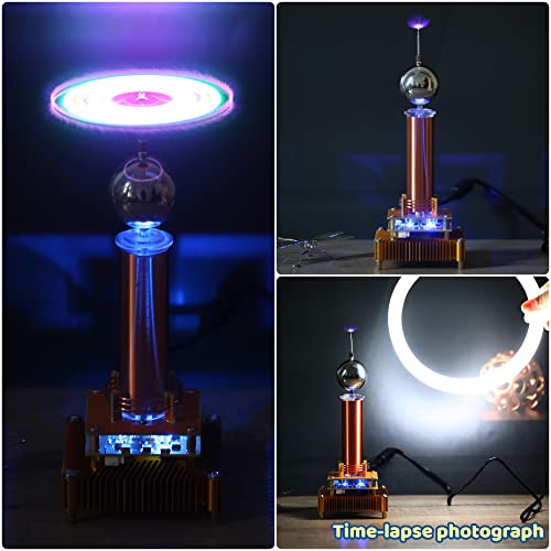 Joytech Music Tesla Coil Acrylic Base Shell Arc Plasma Loudspeaker Wireless Transmission Experiment Desktop Toy Model (Ys01) #TOP1