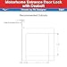 RV Designer T507 TriMark Motorhome Entrance Door Lock with Deadbolt - Fit for 1.38-1.58” RV Motorhome Doors - Right/Left-Hand Use - FMVSS 206 Compliant