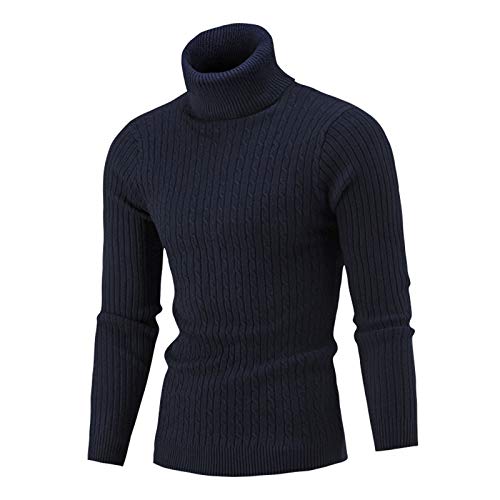 TWGONE Thermal Turtleneck Pullover Sweaters Long Sleeve Autumn Winter Slim Warm Knit High Neck Jumper Sweater Top