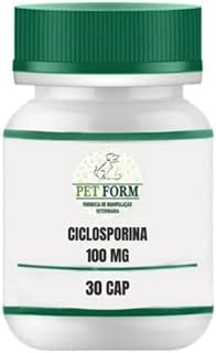 Ciclosporina 100 Mg Pote 30 Cápsulas - Uso Veterinário