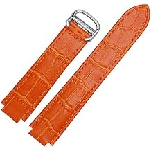 For Cartier Wristbands Quality Color Genuine Leather Watchbands Deployment Buckle Replacement Leather Strap Female Bracelet