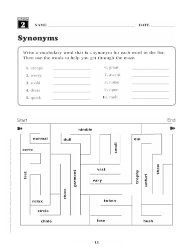240 Vocabulary Words Kids Need to Know, Grade 4: 24 Ready-to-reproduce Packets That Make Vocabulary Building Fun & Effective - Image 9