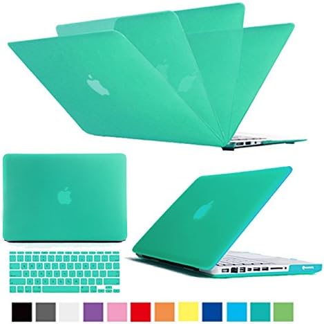 Multi Colors Hard Case Cover & Keyboard Cover Skin Snap On Case Cover for MacBook Air, MacBook Pro, MacBook Retina Display (Green, MacBook Pro 13")