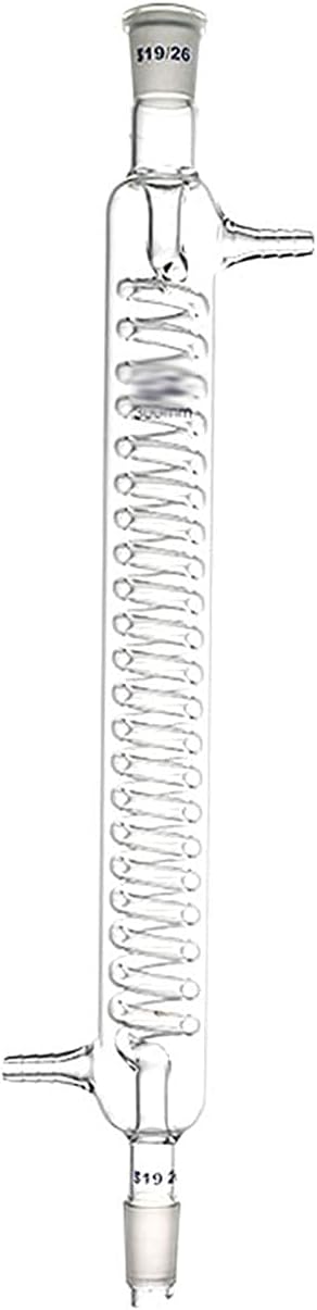 Laboratory 300mm Condenser Tube, Thickened Standard Port Condenser, Household Glassware, Chemical Experiment Equipment, High Temperature Resistance