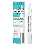 L'Oreal Paris Lash Serum, Clinically Proven Hyaluronic Acid Lash Serum, For Stronger, Thicker-Looking Lashes, Fortified, Less Lash Loss & Fuller Fringe With Castor Oil