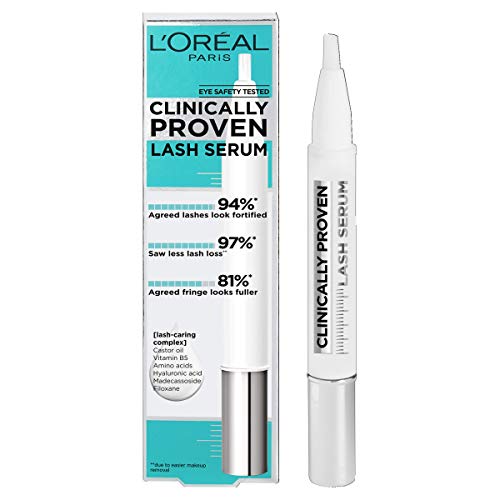 L’Oreal Paris Clinically Proven Lash Serum for Stronger, Thicker-looking lashes, Enriched with Castor Oil and Hyaluronic Acid