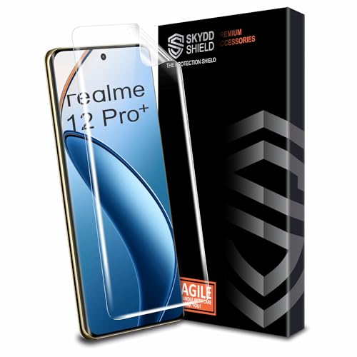 Image of TPU hydrogel Edge to Edge Screen Protector Guard For Realme 12 Pro and Realme 12 Pro Plus (6.7 Inch) With Installation Kit | Fingerprint Compatible | Edge to Edge Coverage