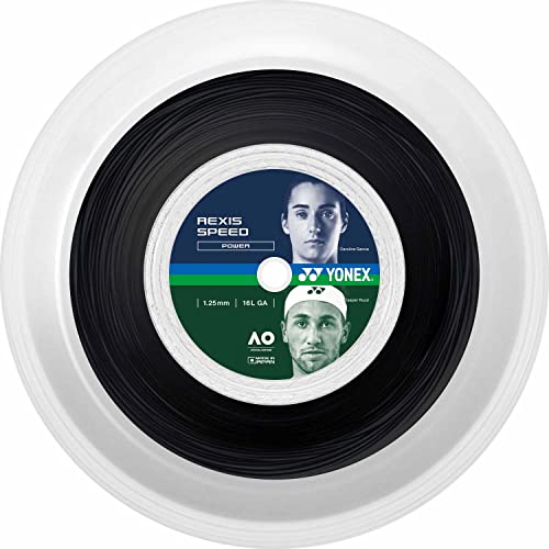 YONEX(ヨネックス) 硬式テニス ストリング ガット レクシススピード125 200m ブラック(007) 1.25mm TRSP125R2（Amazon）