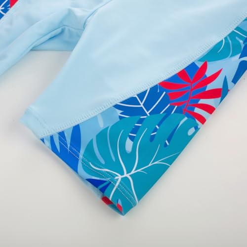 Image of GRACE KARIN Girls Rash Guard Swimsuit Short Sleeve Two Piece Bathing Suit 6-12Y