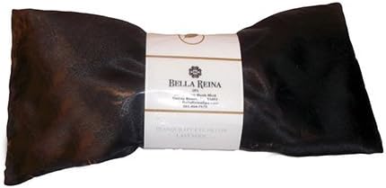 Lavender Eye Pillow - Black Satin - from Bella Reina