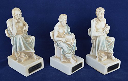Estia Creations Socrates Aristotle Plato Sculpture Set Artifacts #TOP4