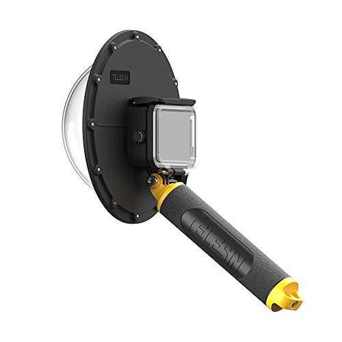 TELESIN Underwater Dome Port For GoPro HERO13 HERO12 HERO11 HERO10 HERO9 With Floating Handle 30M Waterproof Housing