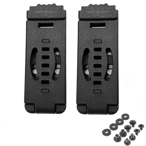 hiSpkNix 2-Pack Tactical Knife Clip Holster - Universal Kydex Belt Sheath Compatible with EDC, Camping & Utility Tools (Black)