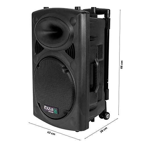 Port12VHF-BT Portable 12" PA Speaker USB SD AUX MP3 Bluetooth