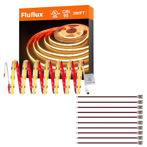 Kit Tira de LED 2700K 32.8FT 24V COB con Conectores miniatura 1
