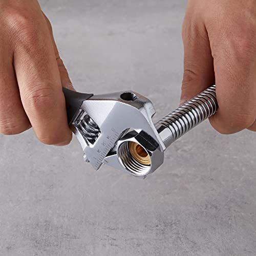 Amazon Basics 5.5-Inch (140Mm) Slim Jaw Adjustable Wrench, 1-3/16-Inch(30Mm) Jaw Capacity #TOP6