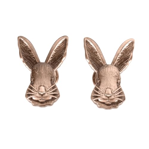 SEWACC 2個 ウサギ型キャビネットハンドル 古赤銅色 抽?取っ手 引き出しプル 家具装飾 抗錆性 収納改善用