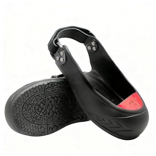 Safety Overshoes with Steel Toe Caps (M-red)