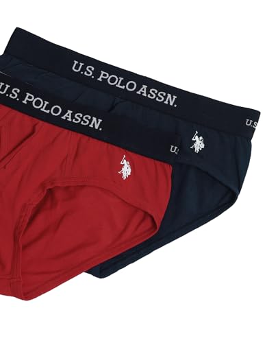 Image of U.S. Polo ASSN. Mens OEB11 Elasticized Waist Underwear Briefs - Pack of 2