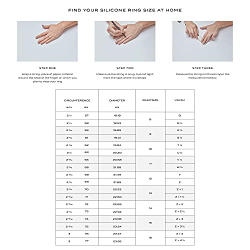 Qalo Men's Basic Flat Rubber Silicone Ring, Rubber Wedding Band, Breathable, Durable Rubber Wedding Ring For Men, 8Mm Wide 2Mm Thick, Black, Size 9 #TOP4