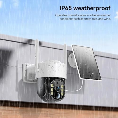 Chpuss Solar Security Camera Wireless Outdoor 2K HD Surveillance Solar Powered WiFi Camera - image 8