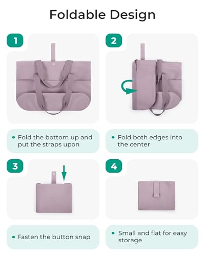 Image of BAGSMART Tote Bag for Women, Foldable Tote Bag With Zipper Travel Shoulder Bag Handbag for Work