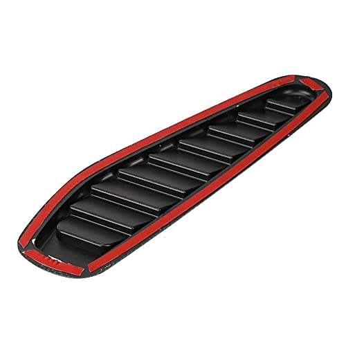For Hood Vents For Cars Gorgeri Air Flow Intake Scoop, Abs 2Pcs Carbon Fiber Style Car Air Flow Intake Decorative Scoop Bonnet Vent Hood Cover Universal #TOP7
