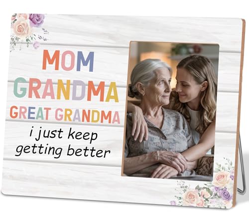 Hkclccf Great Grandma Gifts I Just Keep Getting Better Great Grandma Gifts from Grandkids 4x6 Photo Frame