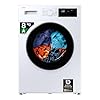 Samsung Lavatrice Front Slim WW80FG3M05AW/ET, 8 Kg, Display LED, Vapore Igienizzante, Carica Frontale, Corpo: Bianco, Oblò e Display: Nero, 59,5l x 85h x 48p cm