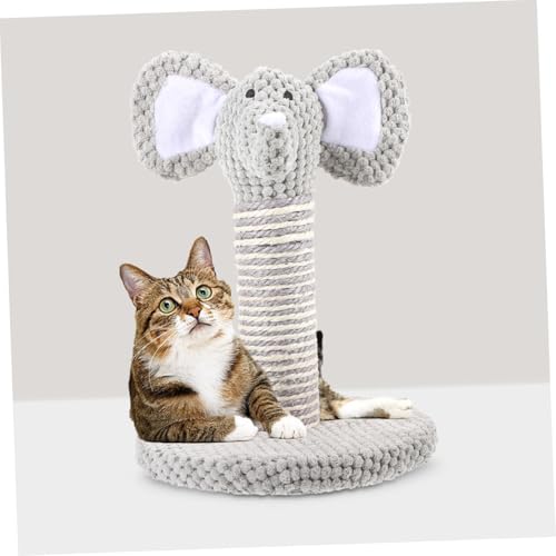 Set 2 posts rascador para gatos estilo elefante y cebra miniatura 7